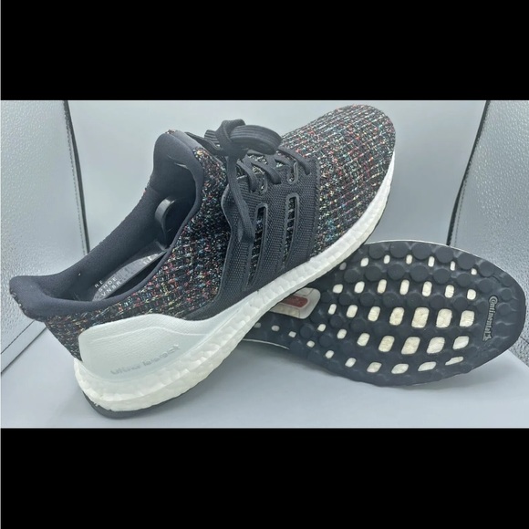 Men’s Size 7.5 - adidas UltraBoost 4.0 Black Multicolor 2019 - F35232 - Picture 13 of 14